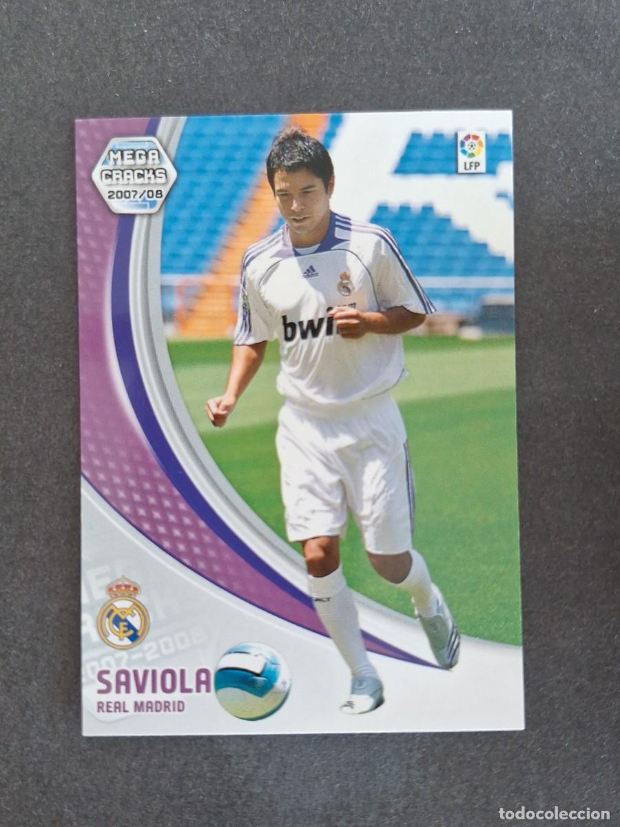 Cromos de f&uacute;tbol: L4 SAVIOLA REAL MADRID NUEVO FICHAJE 458 PANINI MEGACRACKS 2007 2008 07 08