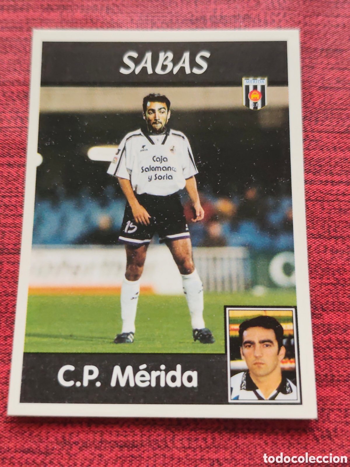 Cromos de f&uacute;tbol: 285A SABAS M&Eacute;RIDA PANINI LIGA 1997 1998