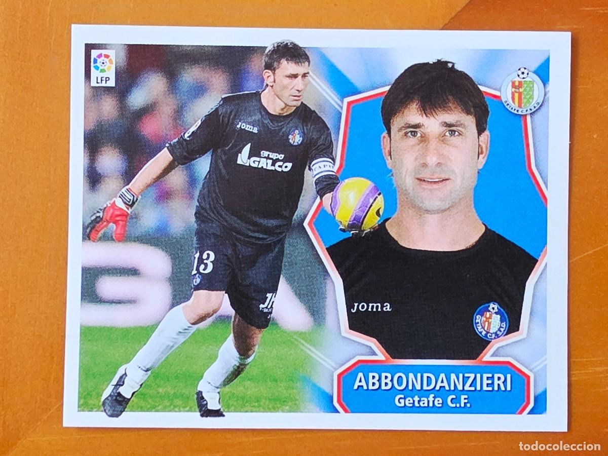 Cromos de f&uacute;tbol: Roberto Abbondanzieri, Getafe CF, Panini Ediciones Liga Este 2008 2009 08 09, sin pegar