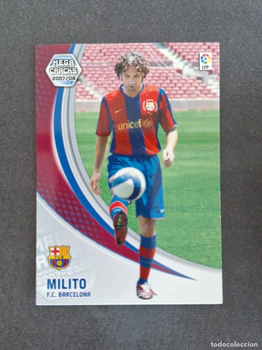 Cromos de f&uacute;tbol: L4 MILITO F. C. BARCELONA NUEVO FICHAJE 463 PANINI MEGACRACKS 2007 2008 07 08