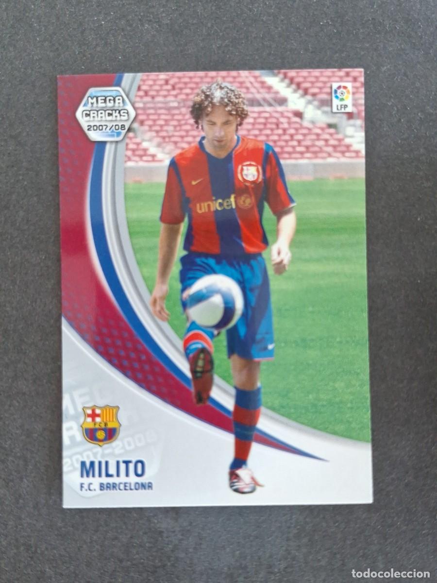 Cromos de f&uacute;tbol: L4 MILITO F. C. BARCELONA NUEVO FICHAJE 463 PANINI MEGACRACKS 2007 2008 07 08