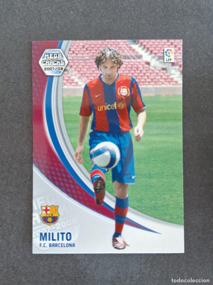 Cromos de f&uacute;tbol: L4 MILITO F. C. BARCELONA NUEVO FICHAJE 463 PANINI MEGACRACKS 2007 2008 07 08