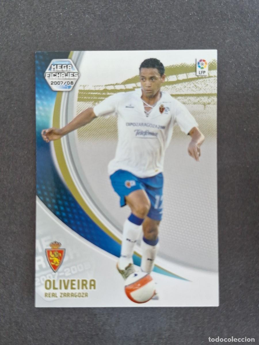 Fu&szlig;ball-Sticker: L4 OLIVEIRA REAL ZARAGOZA MEGA FICHAJE 499 PANINI MEGACRACKS 2007 2008 07 08