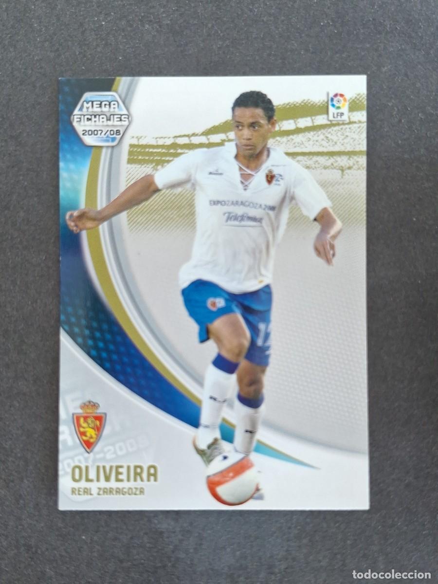 Fu&szlig;ball-Sticker: L4 OLIVEIRA REAL ZARAGOZA MEGA FICHAJE 499 PANINI MEGACRACKS 2007 2008 07 08