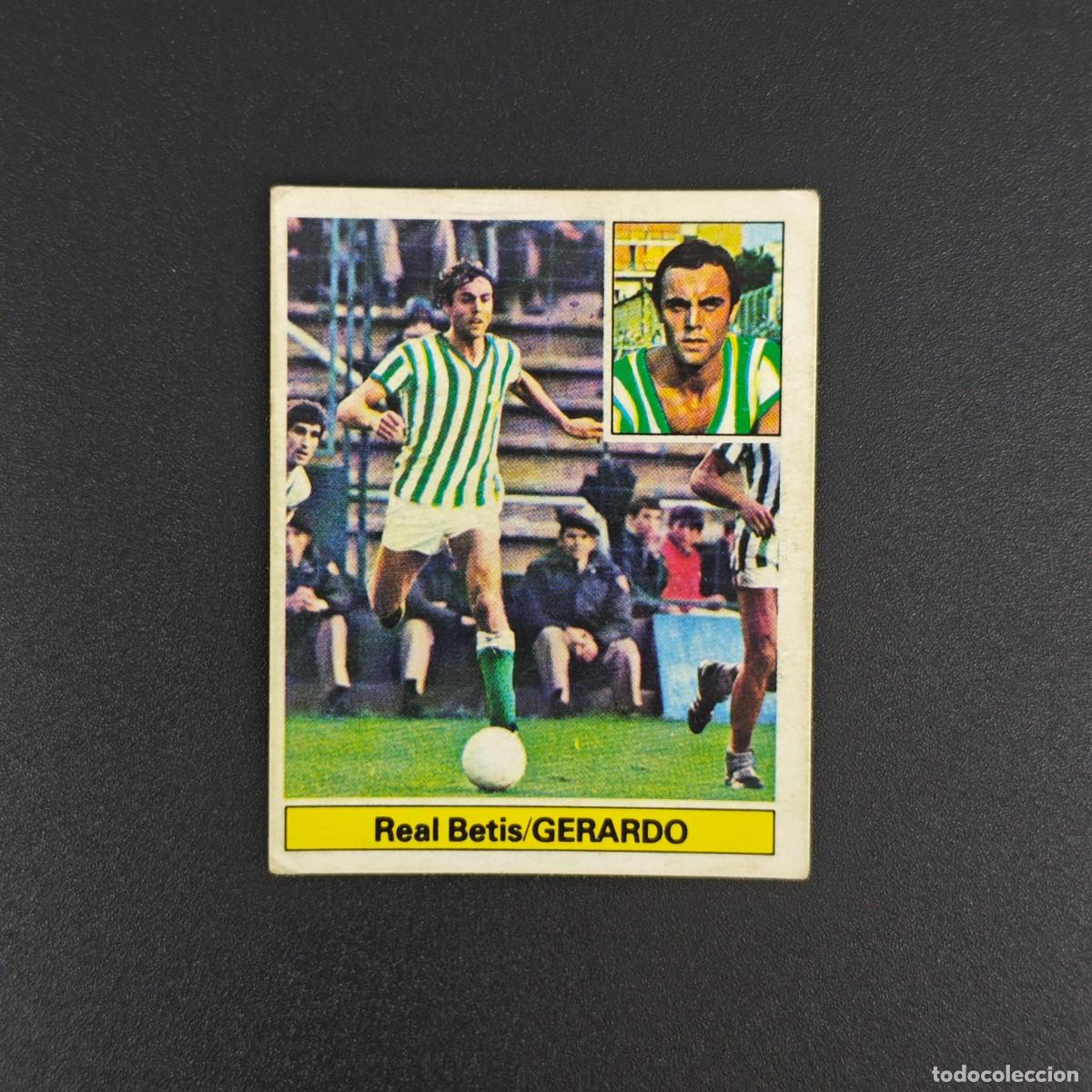 Cromos de f&uacute;tbol: CROMO FUTBOL LIGA ESTE 81 82 1981 1982 NUNCA PEGADO SIN PEGAR GERARDO REAL BETIS RA1026