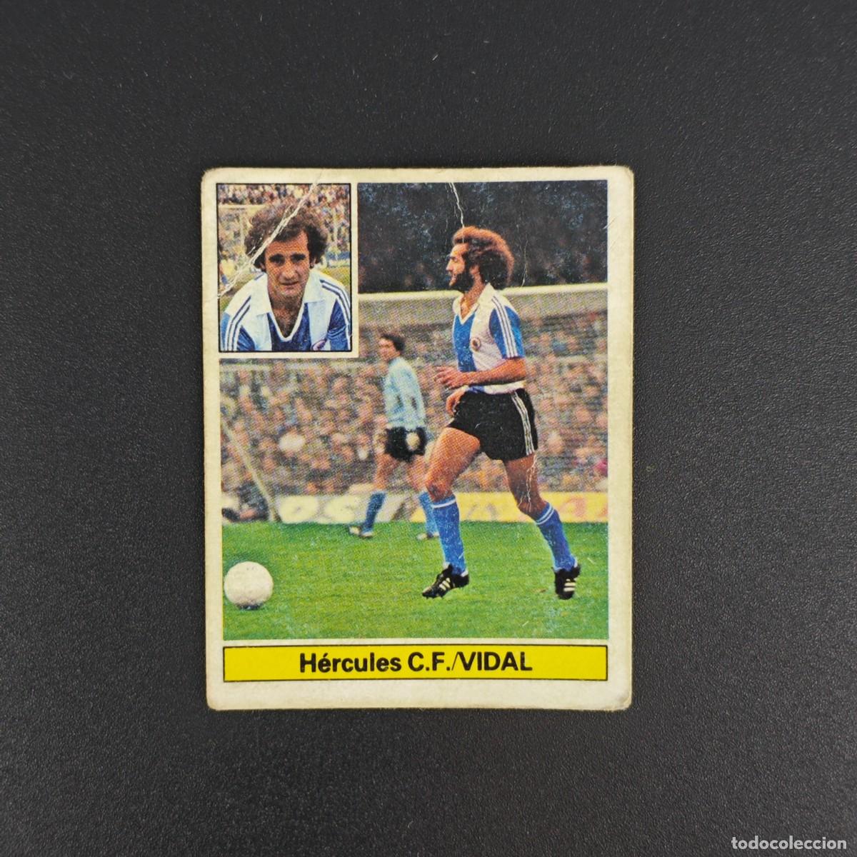 Cromos de f&uacute;tbol: CROMO DE FUTBOL LIGA ESTE 81 82 1981 1982 NUNCA PEGADO SIN PEGAR VIDAL HERCULES RA1026