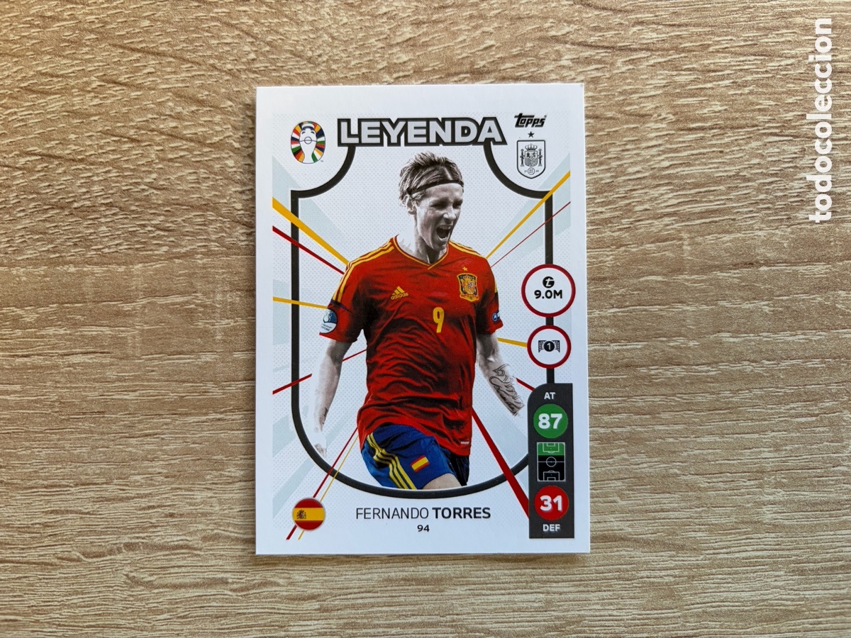 Cromos de f&uacute;tbol: 94 FERNANDO TORRES LEYENDA TOPPS MATCH ATTAX EURO 2024 24 LIDL ESPA&Ntilde;A