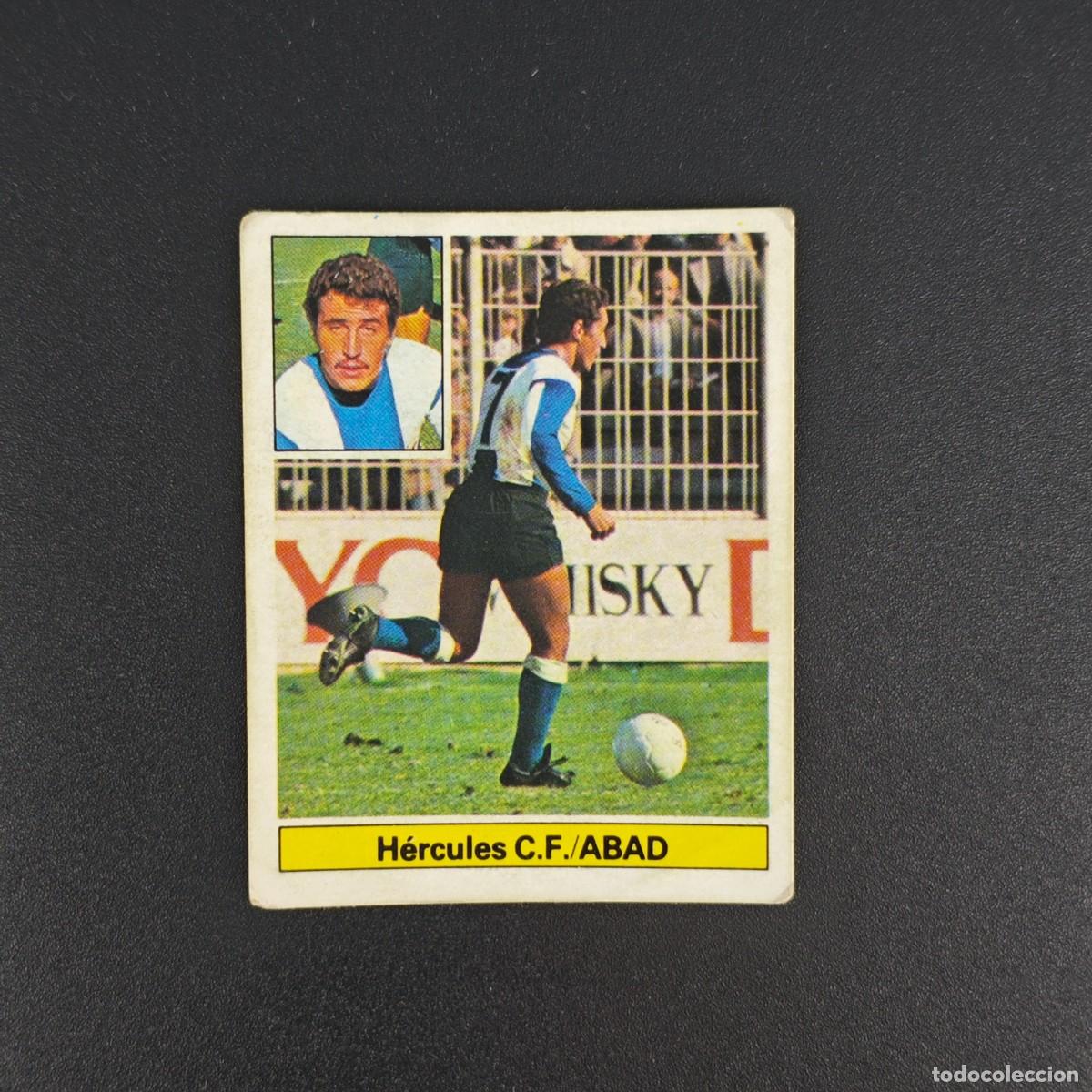 Cromos de f&uacute;tbol: CROMO DE FUTBOL LIGA ESTE 81 82 1981 1982 NUNCA PEGADO SIN PEGAR ABAD HERCULES RA1026