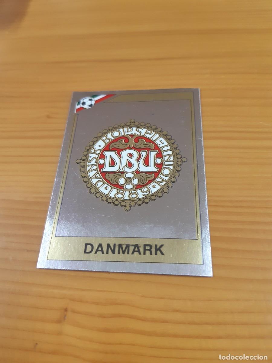 Cromos de f&uacute;tbol: N&deg;346 Escudo Danmark (DINAMARCA) Mundial M&eacute;xico 86 PANINI 1986. Nunca pegado, sin pegar