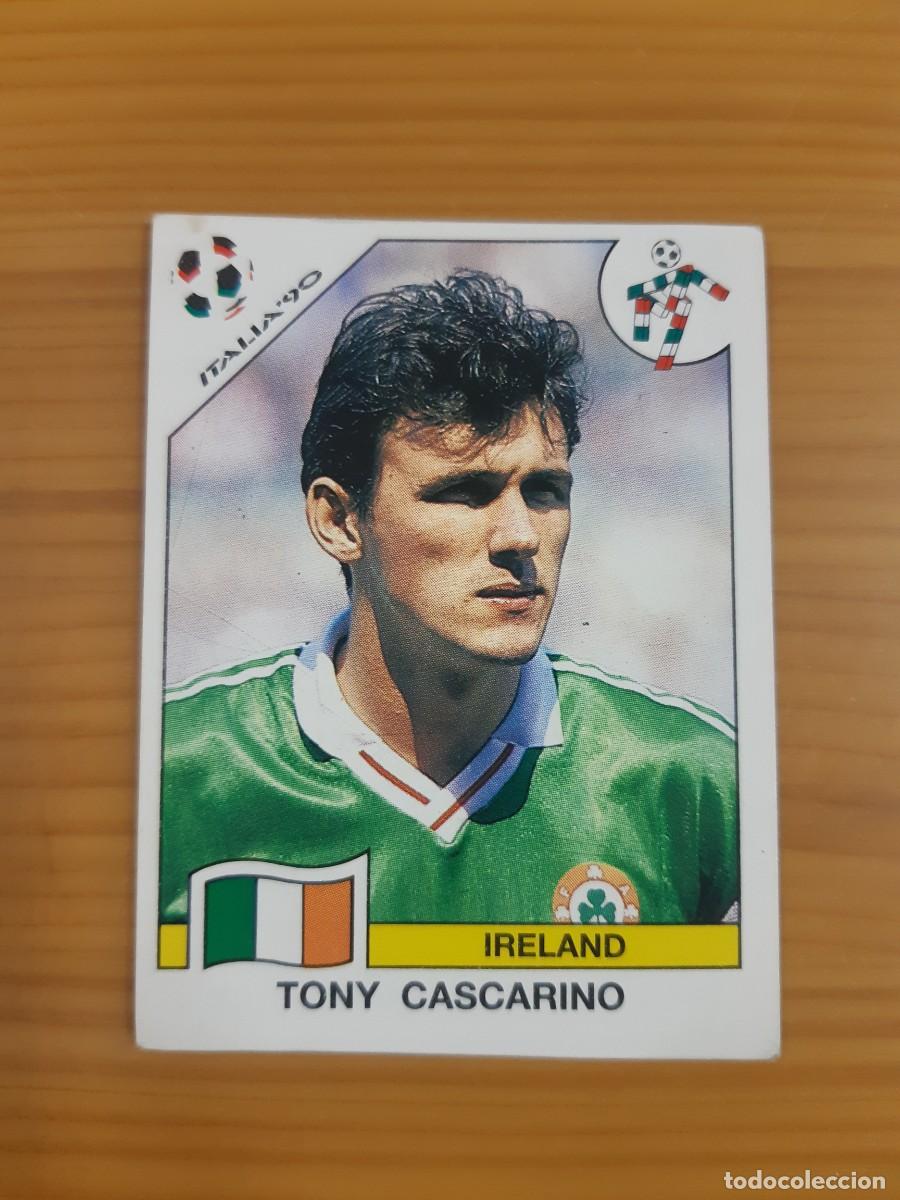 Cartes &agrave; collectionner de Football: N&deg;437 Tony Cascarino (Irlanda) Mundial Italia 90 PANINI 1990. Nunca pegado, sin pegar