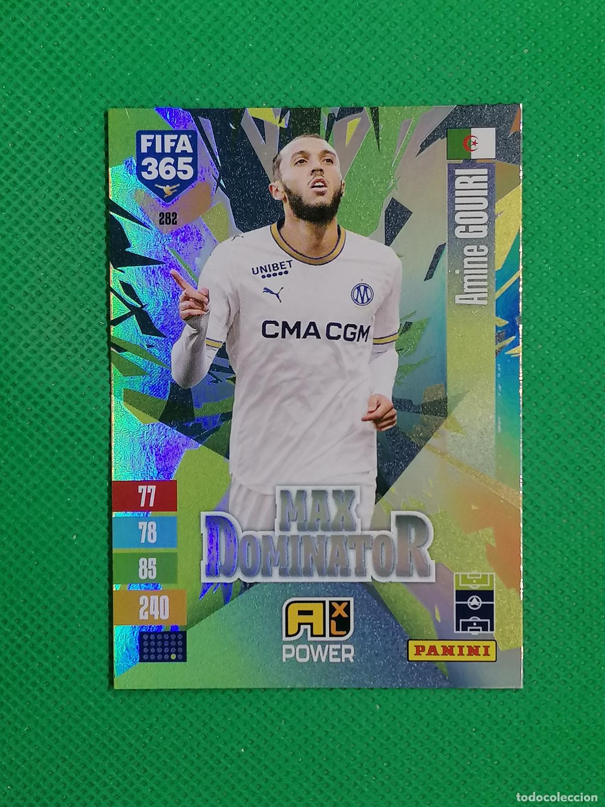 Football Stickers: 282 AMINE GOURI MARSELLA MAX DOMINATOR POWER ⚽ PANINI ADRENALYN XL FIFA 365 26 27 2026 2027 ⚽
