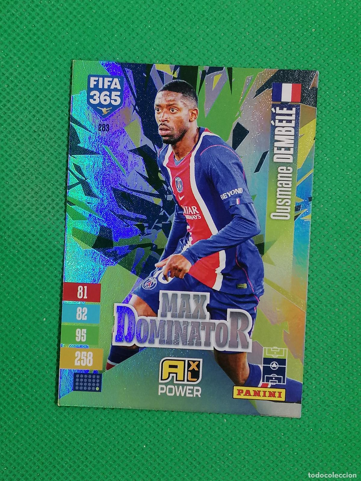 Football Stickers: 283 OUSMANE DEMBELE PARIS PSG MAX DOMINATOR POWER ⚽ PANINI ADRENALYN XL FIFA 365 26 27 2026 2027 ⚽