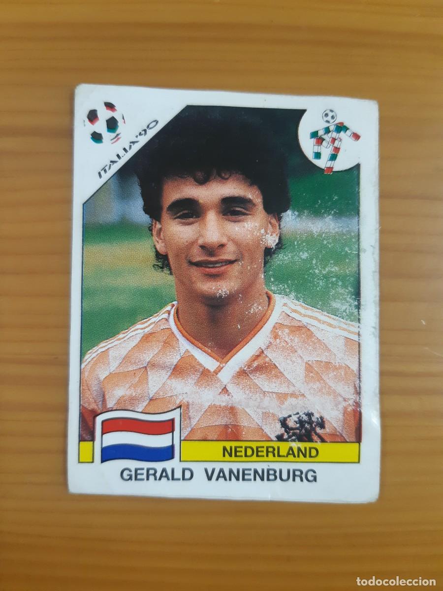 Cromos de f&uacute;tbol: N&deg;413 Gerald Vanenburg (Holanda) Mundial Italia 90 PANINI 1990. Nunca pegado, sin pegar