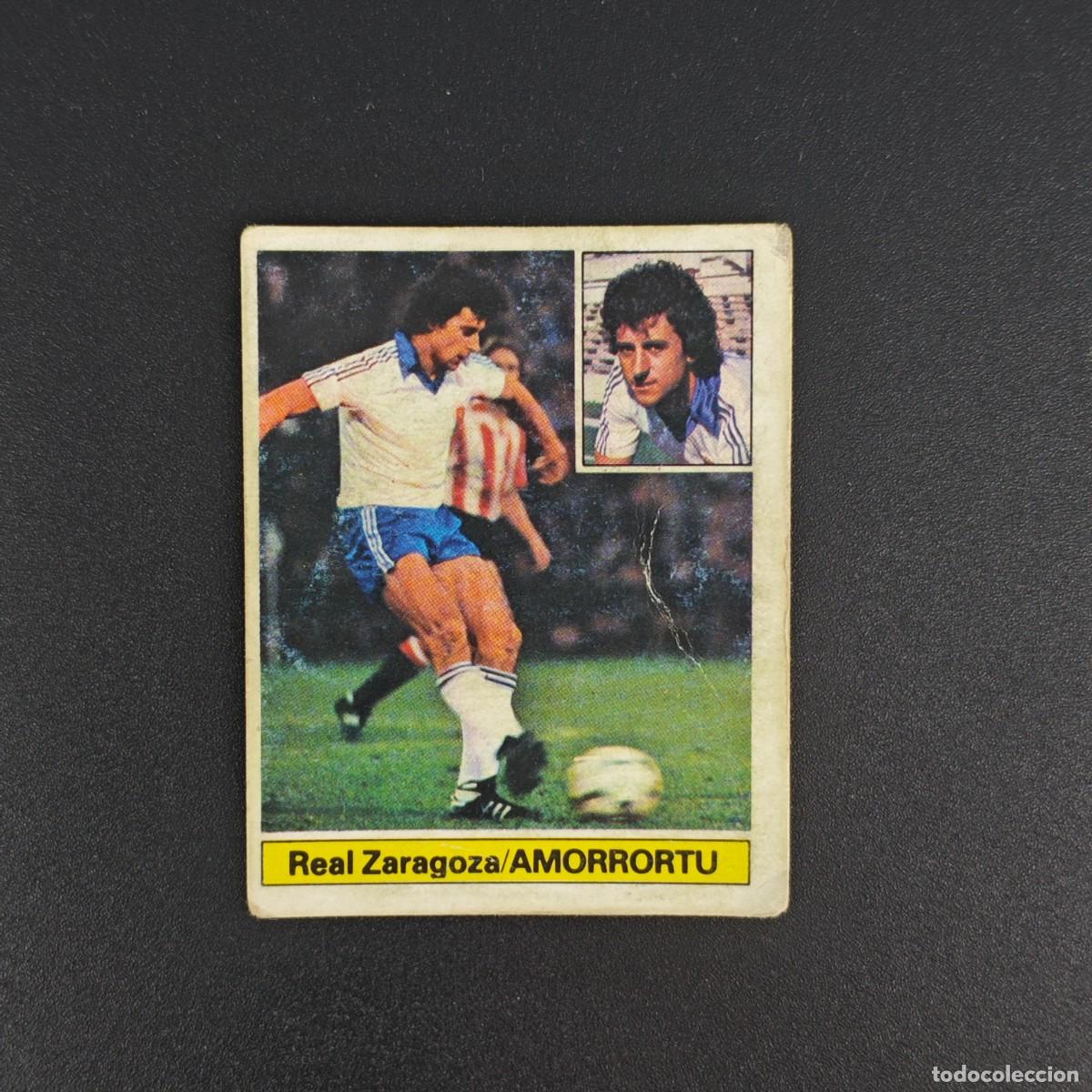 Cromos de f&uacute;tbol: CROMO DE FUTBOL LIGA ESTE 81 82 1981 1982 NUNCA PEGADO SIN PEGAR AMORRORTU REAL ZARAGOZA RA1026