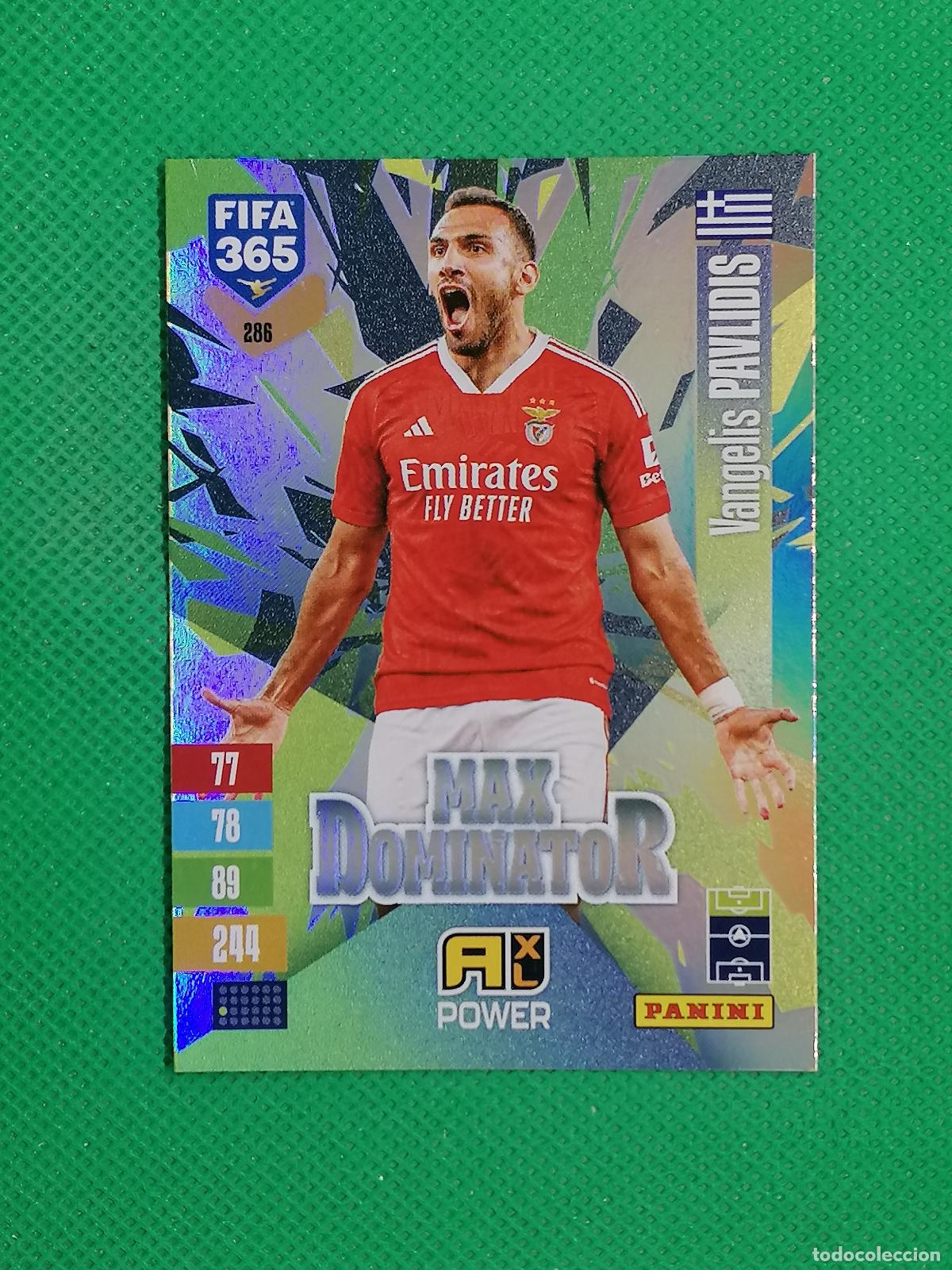 Cromos de f&uacute;tbol: 286 PAVLIDIS BENFICA MAX DOMINATOR POWER ⚽ PANINI ADRENALYN XL FIFA 365 26 27 2026 2027 ⚽