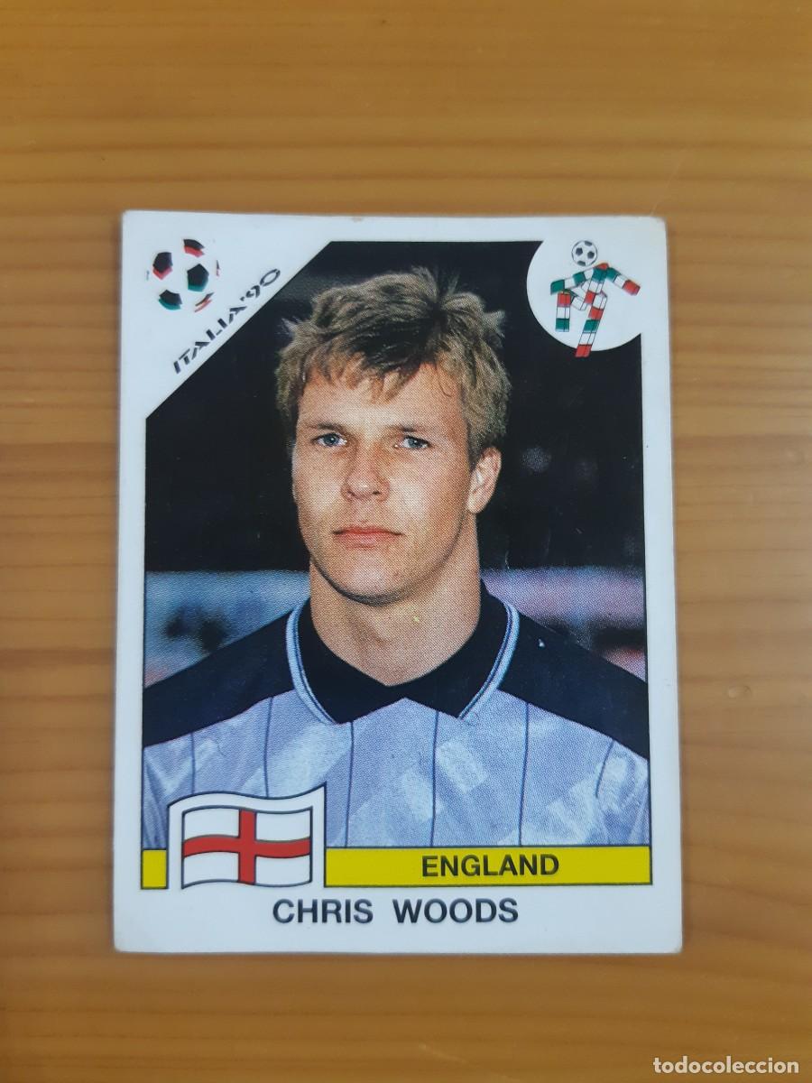 Cromos de f&uacute;tbol: N&deg;384 Chris Woods (Inglaterra) Mundial Italia 90 PANINI 1990. Nunca pegado, sin pegar