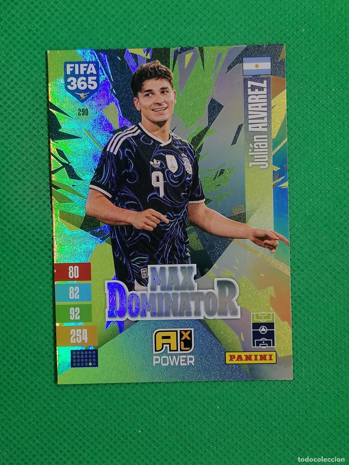 Cromos de f&uacute;tbol: 290 JULIAN ALVAREZ ARGENTINA MAX DOMINATOR POWER ⚽ PANINI ADRENALYN XL FIFA 365 26 27 2026 2027 ⚽