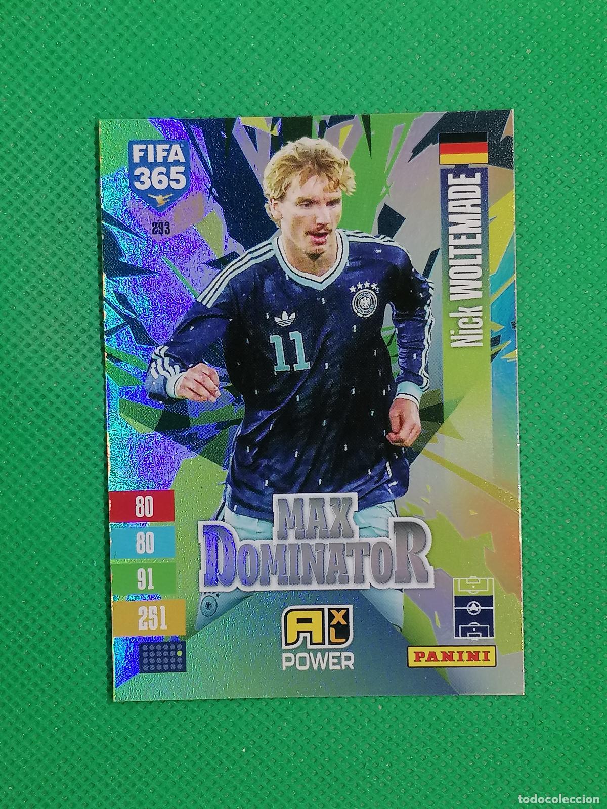 Cromos de f&uacute;tbol: 293 NICK WOLTEMADE MAX DOMINATOR POWER ⚽ PANINI ADRENALYN XL FIFA 365 26 27 2026 2027 ⚽