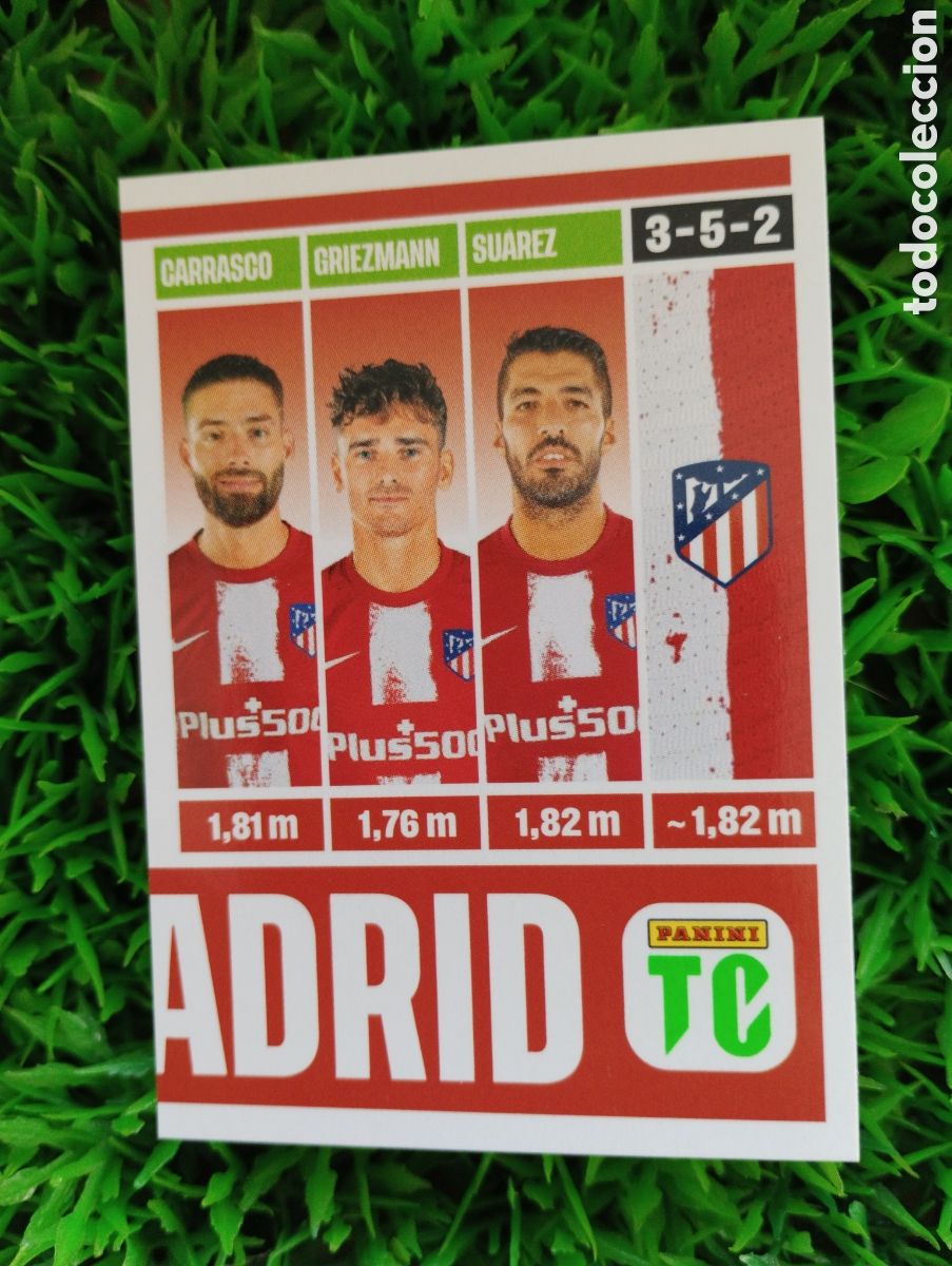 Cromos de f&uacute;tbol: Carrasco-Suarez-Griezmann - Atletico De Madrid Top Class 2022 Stickers # 116 NUNCA PEGADO
