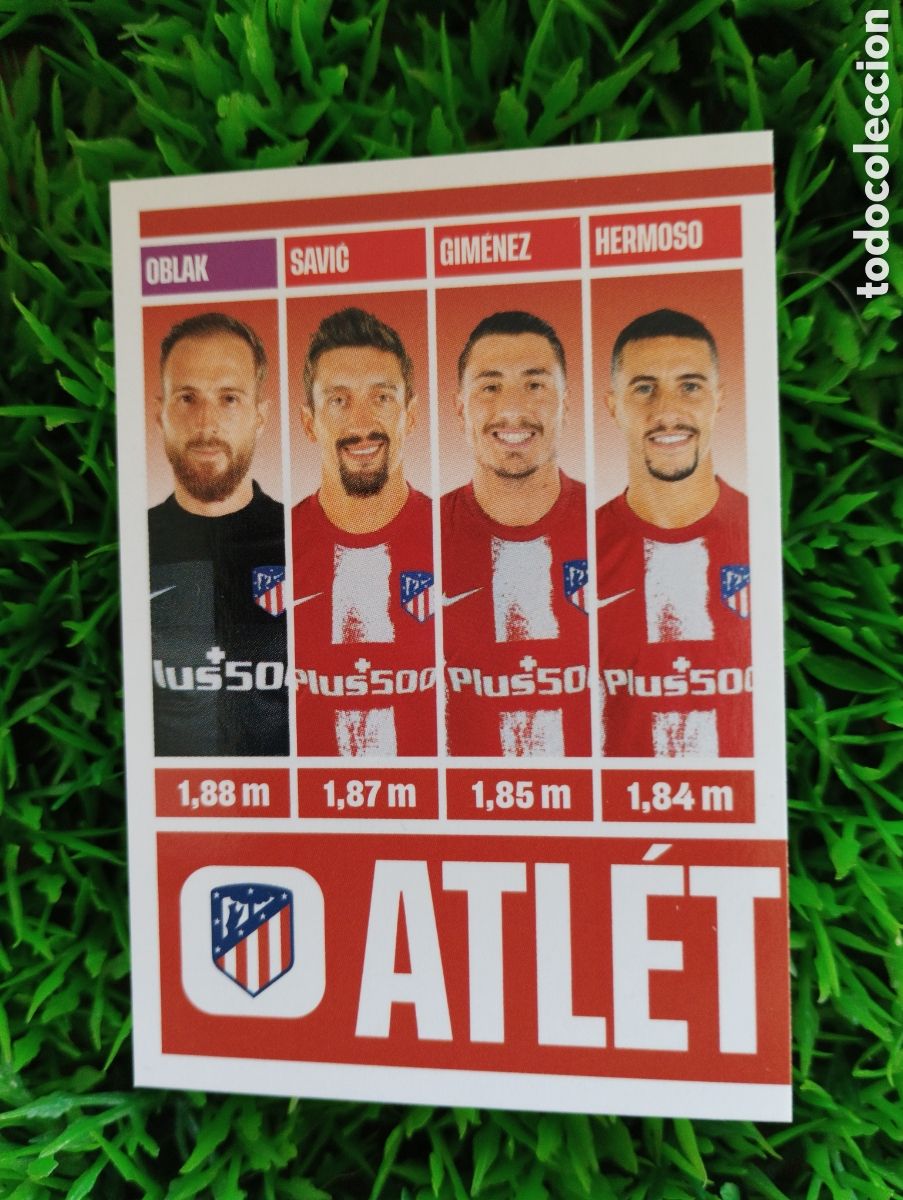 Cromos de f&uacute;tbol: Oblak-Savic-Gimenez-Hermoso - Atletico De Madrid Top Class 2022 Stickers # 114 NUNCA PEGADO