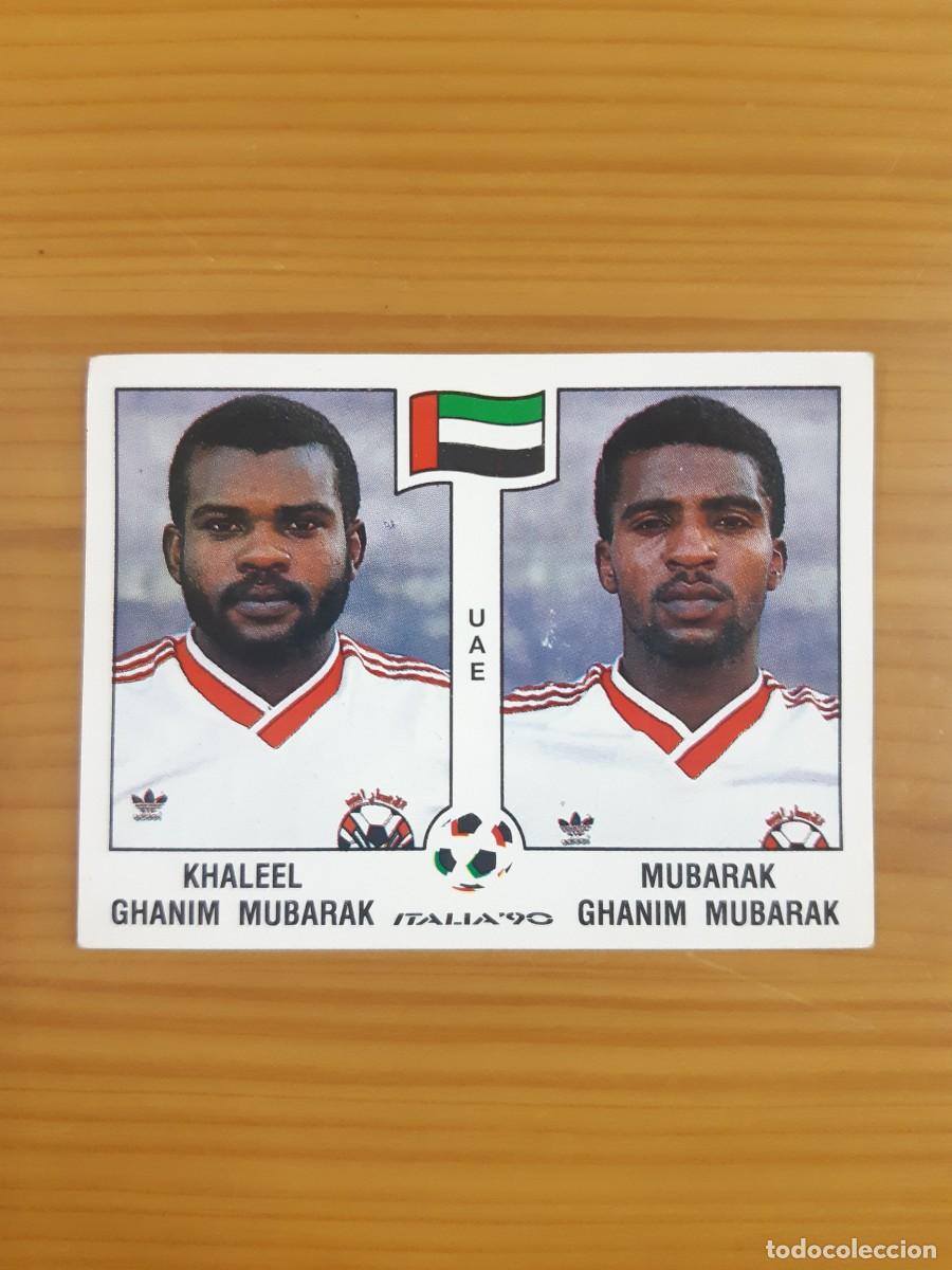Cromos de f&uacute;tbol: N&deg;309 Mubarak - Mubarak (Emiratos &Aacute;rabes) Mundial Italia 90 PANINI 1990. Nunca pegado, sin pegar