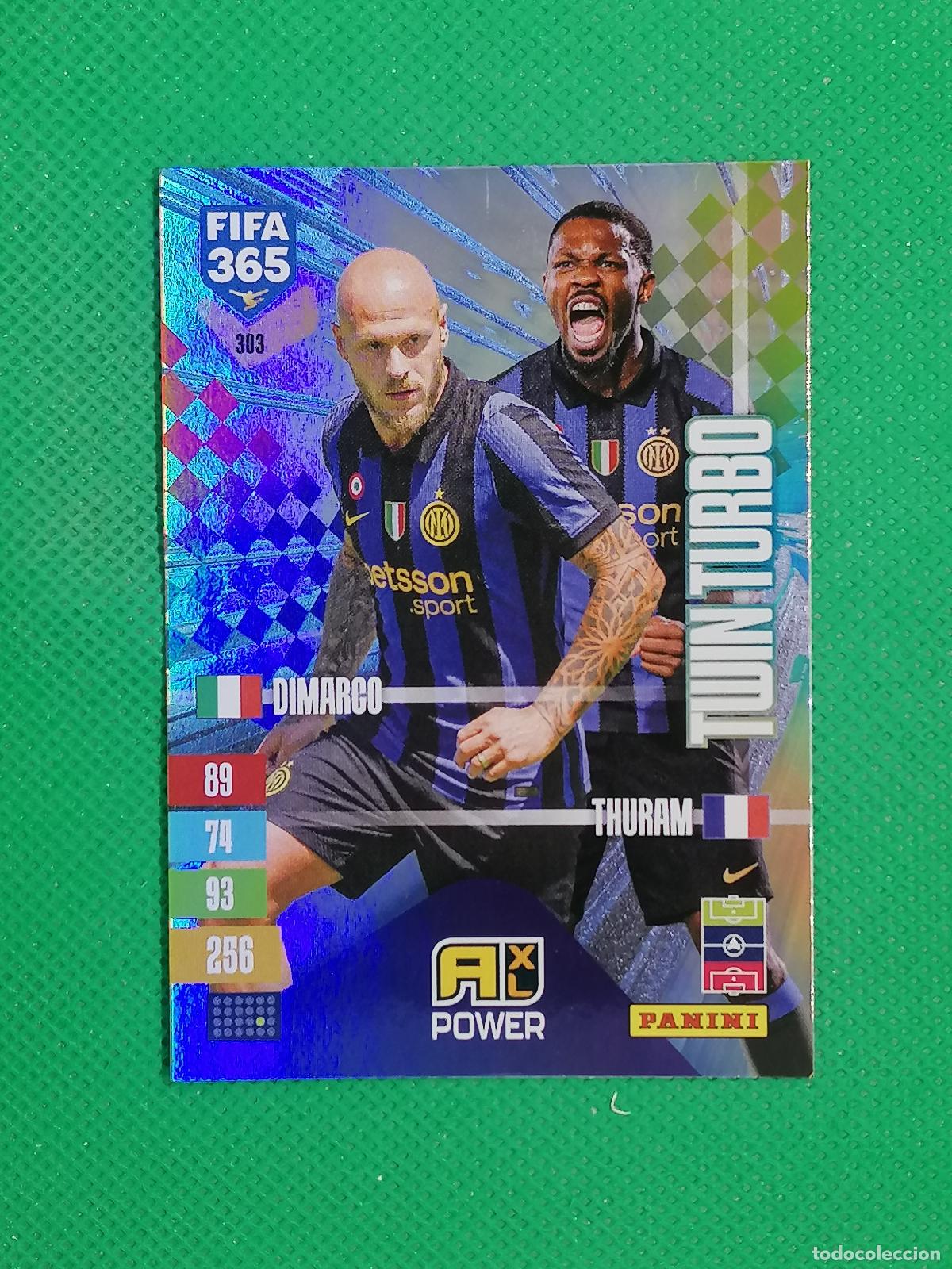 Cromos de f&uacute;tbol: 303 DIMARCO THURAM INTER MILAN TWIN TURBO ⚽ PANINI ADRENALYN XL FIFA 365 26 27 2026 2027 ⚽