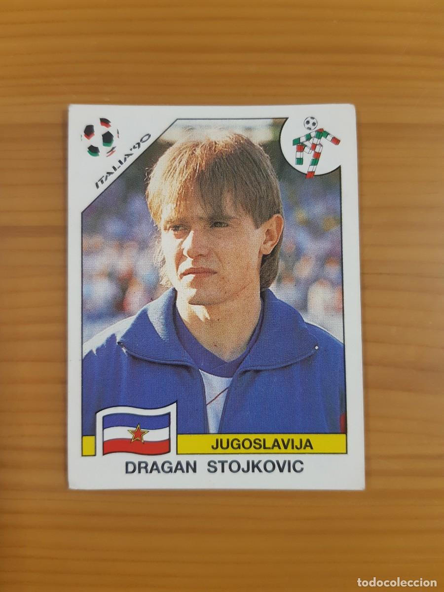 Football Stickers: N&deg;279 Dragan Stoijkovic (Yugoslavia) Mundial Italia 90 PANINI 1990. Nunca pegado, sin pegar