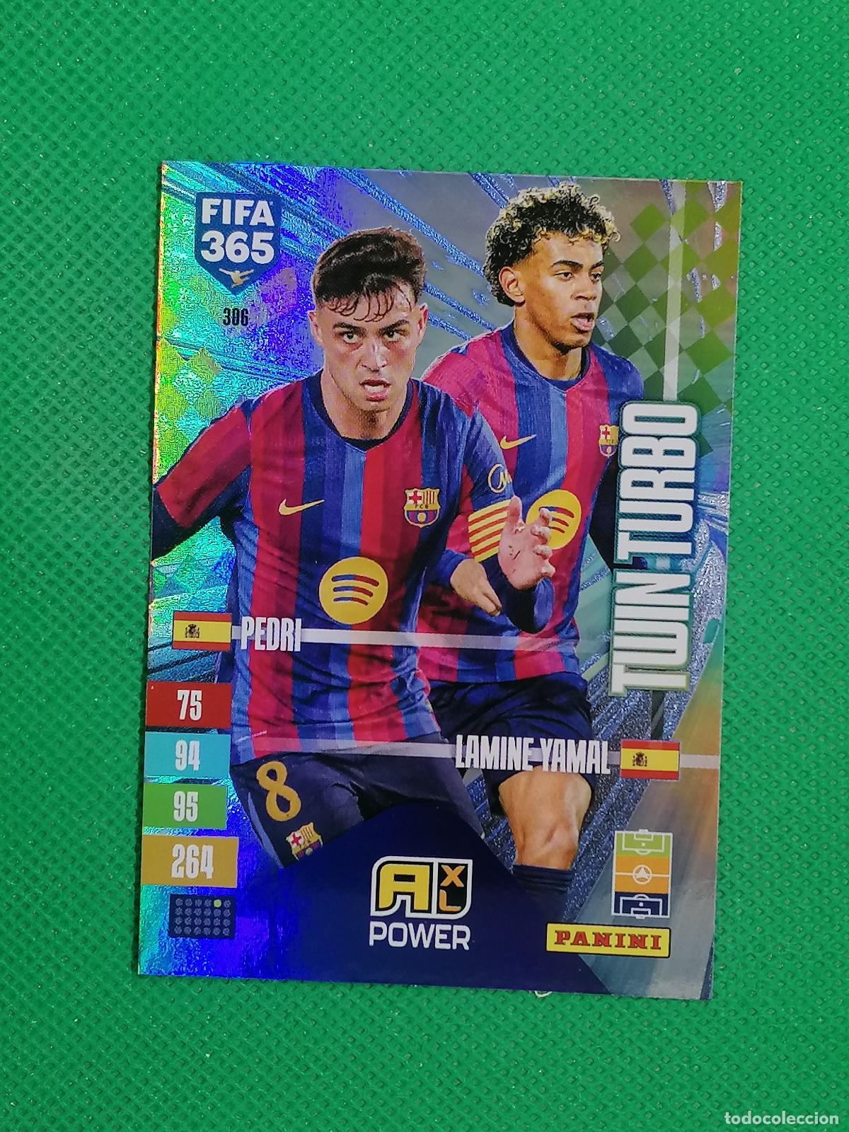 Football Stickers: 306 PEDRI LAMINE YAMAL BARCELONA TWIN TURBO ⚽ PANINI ADRENALYN XL FIFA 365 26 27 2026 2027 ⚽