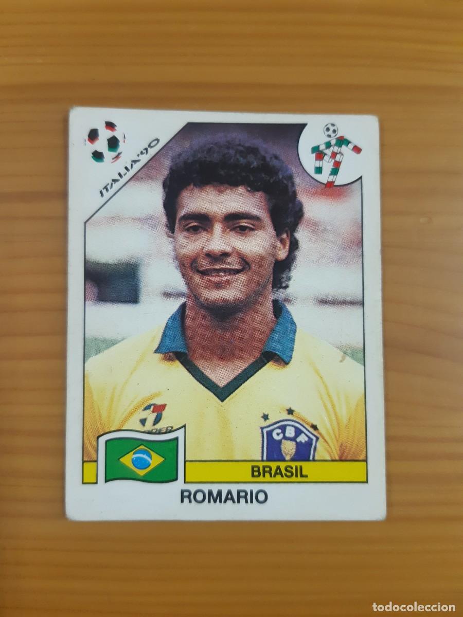 Football Stickers: N&deg;208 Romario (Brasil) Mundial Italia 90 PANINI 1990. Nunca pegado, sin pegar