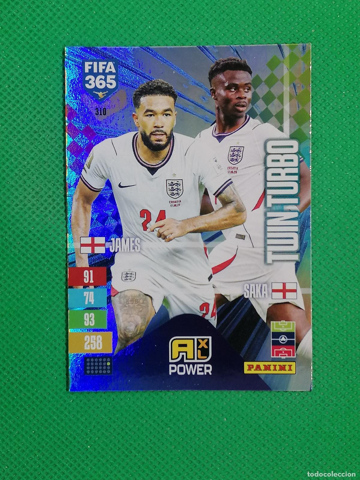 Cromos de f&uacute;tbol: 310 JAMES SAKA INGLATERRA TWIN TURBO ⚽ PANINI ADRENALYN XL FIFA 365 26 27 2026 2027 ⚽