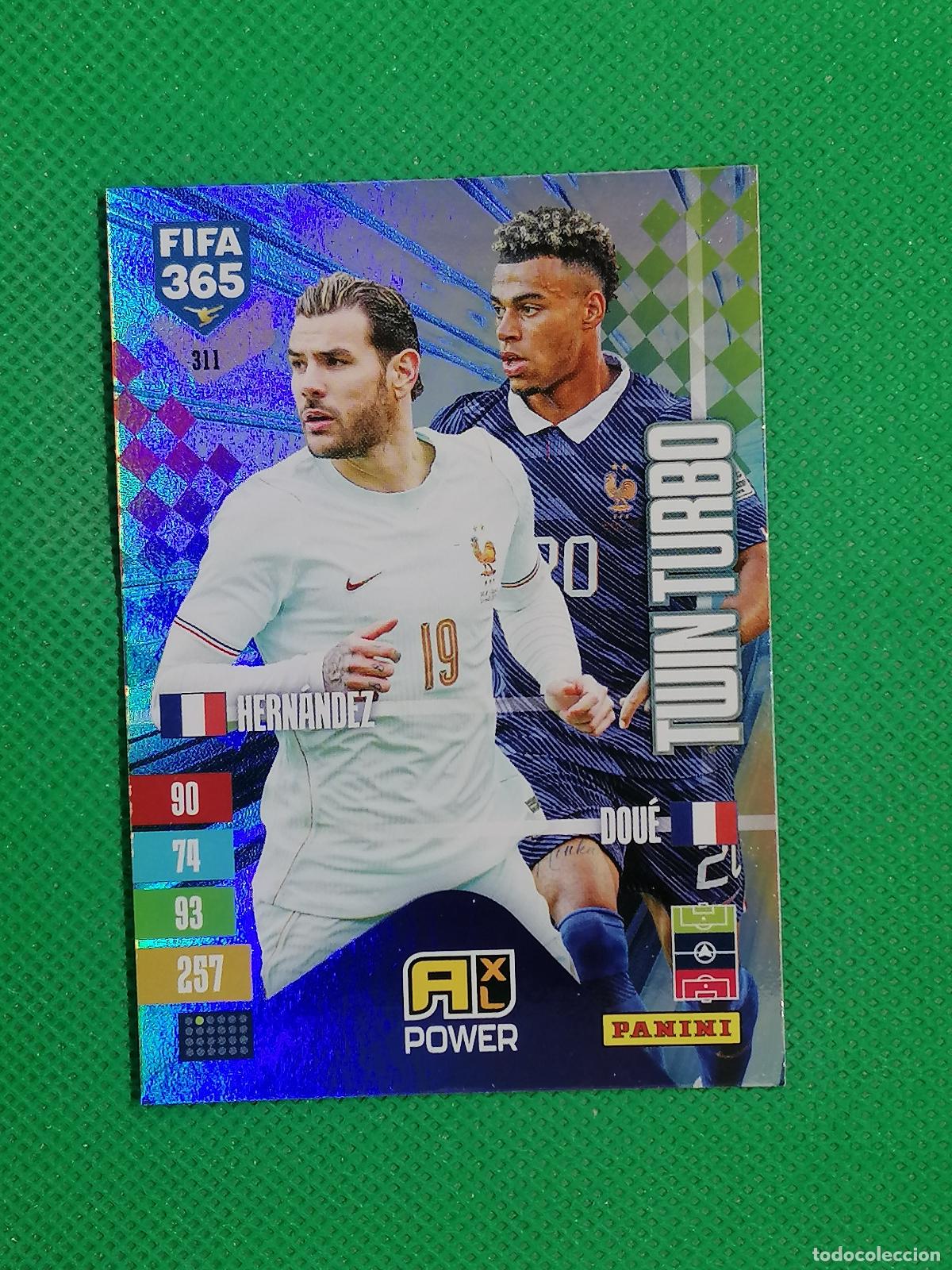 Cromos de f&uacute;tbol: 311 HERNANDEZ DOUE FRANCIA TWIN TURBO ⚽ PANINI ADRENALYN XL FIFA 365 26 27 2026 2027 ⚽