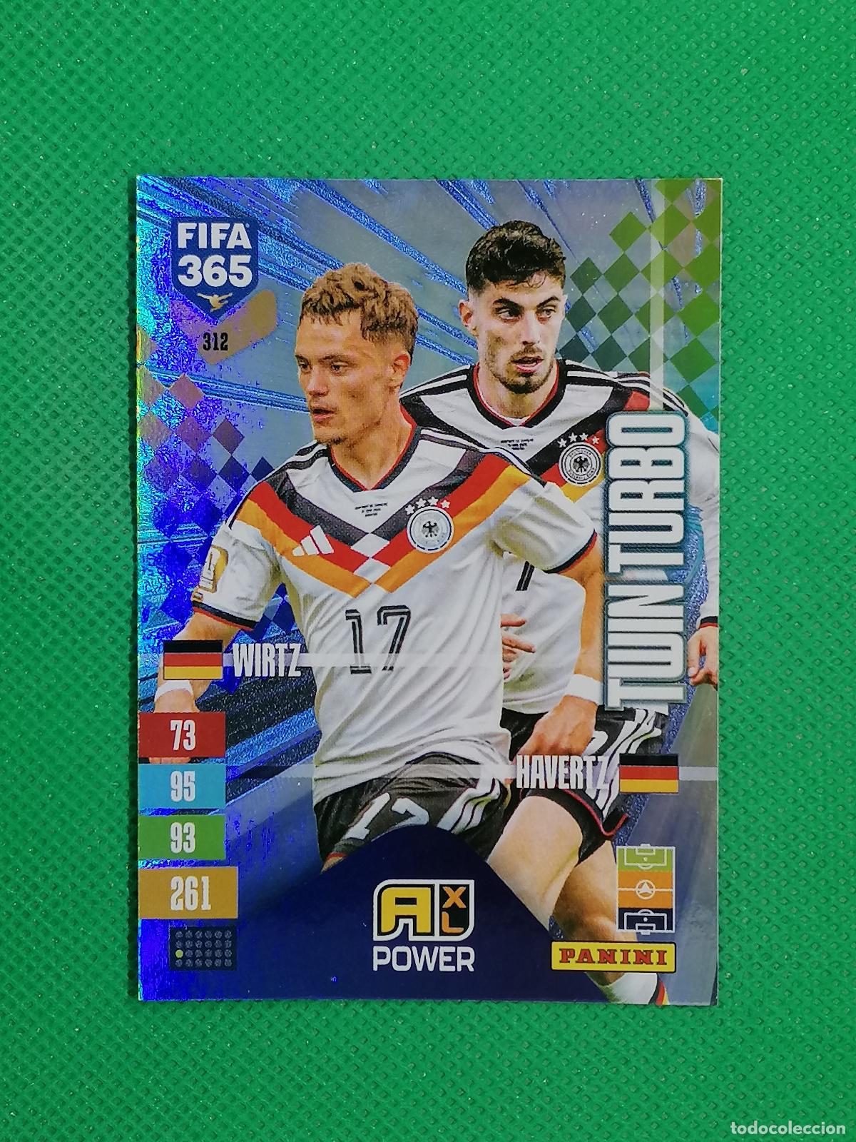 Cromos de f&uacute;tbol: 312 WIRTZ HAVERTZ ALEMANIA TWIN TURBO ⚽ PANINI ADRENALYN XL FIFA 365 26 27 2026 2027 ⚽