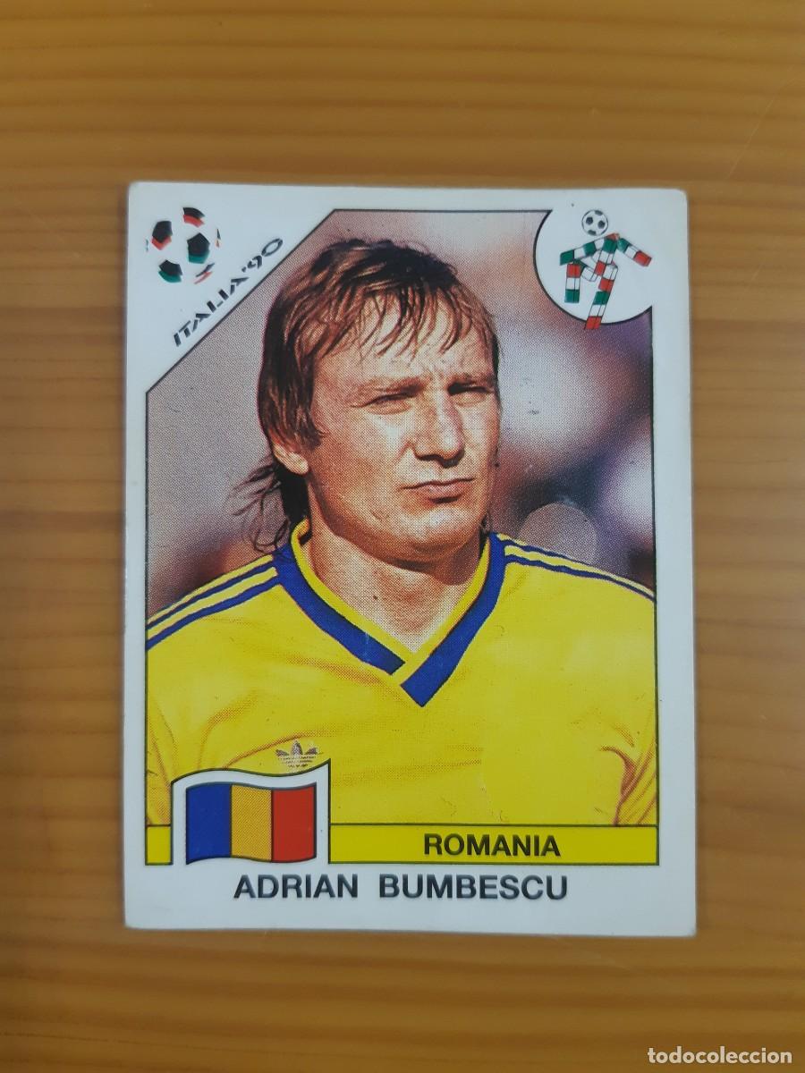 Cromos de f&uacute;tbol: N&deg;160 Adri&aacute;n Bumbescu (Ruman&iacute;a) Mundial Italia 90 PANINI 1990. Nunca pegado, sin pegar