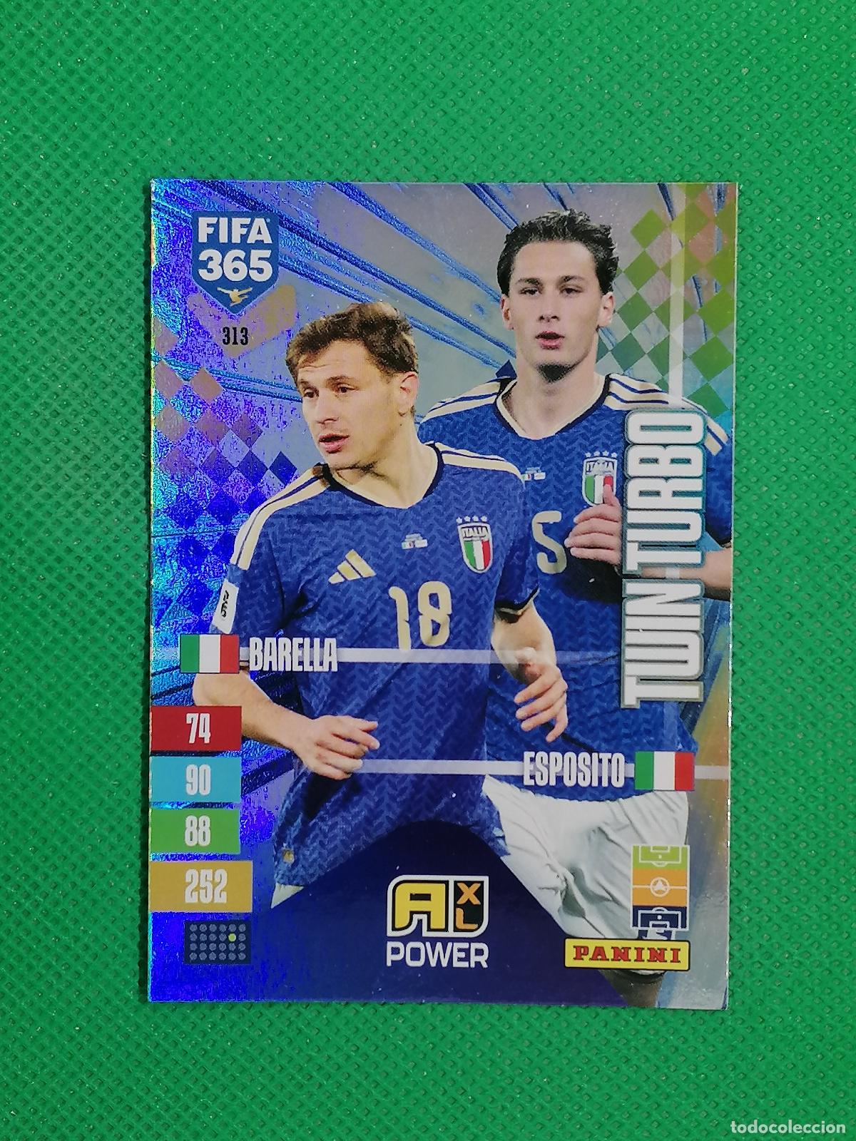 Cromos de f&uacute;tbol: 313 BARELLA ESPOSITO ITALIA TWIN TURBO ⚽ PANINI ADRENALYN XL FIFA 365 26 27 2026 2027 ⚽