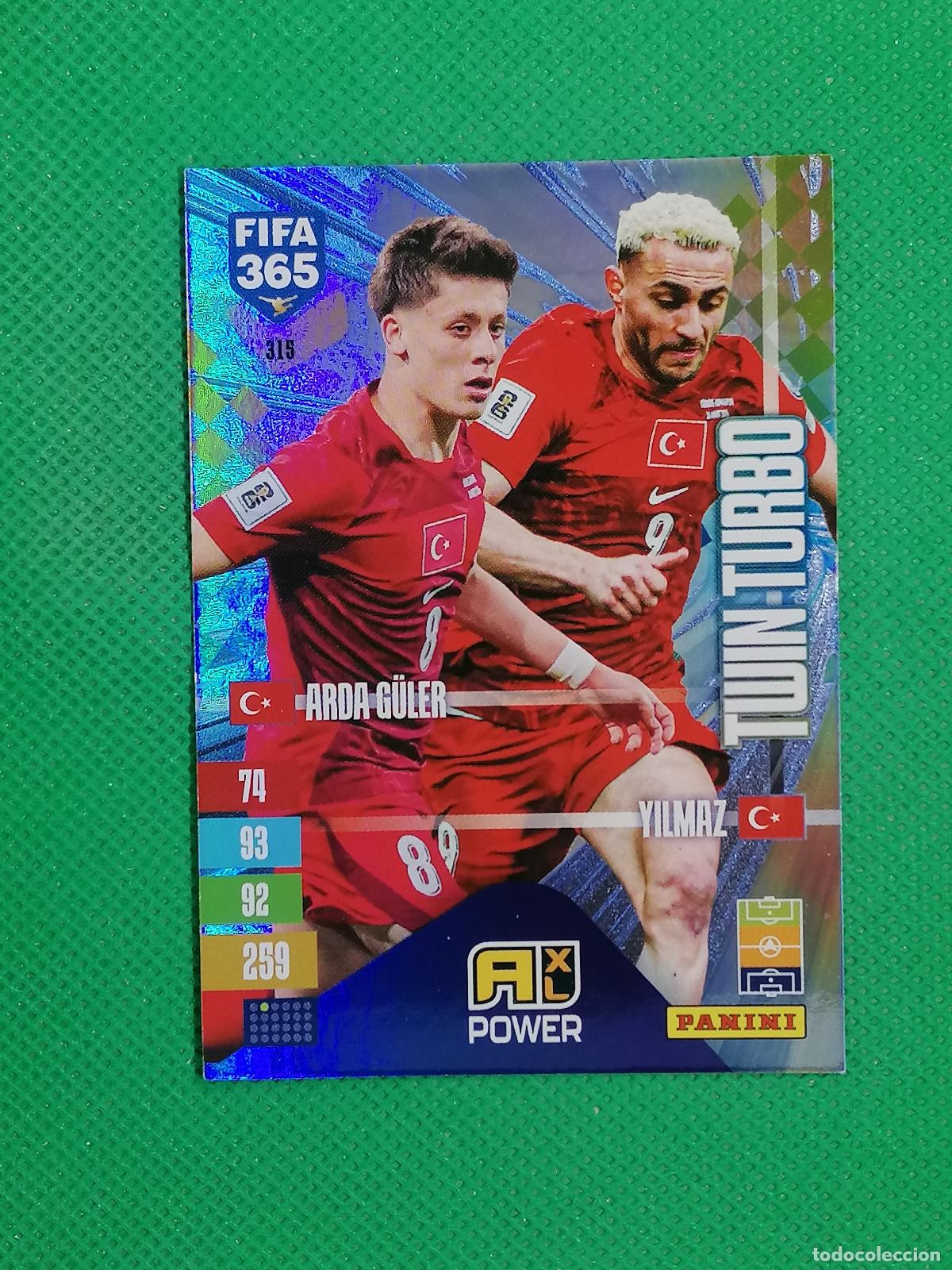 Cromos de f&uacute;tbol: 315 ARDA GULER YILMAZ TURQUIA TWIN TURBO ⚽ PANINI ADRENALYN XL FIFA 365 26 27 2026 2027 ⚽