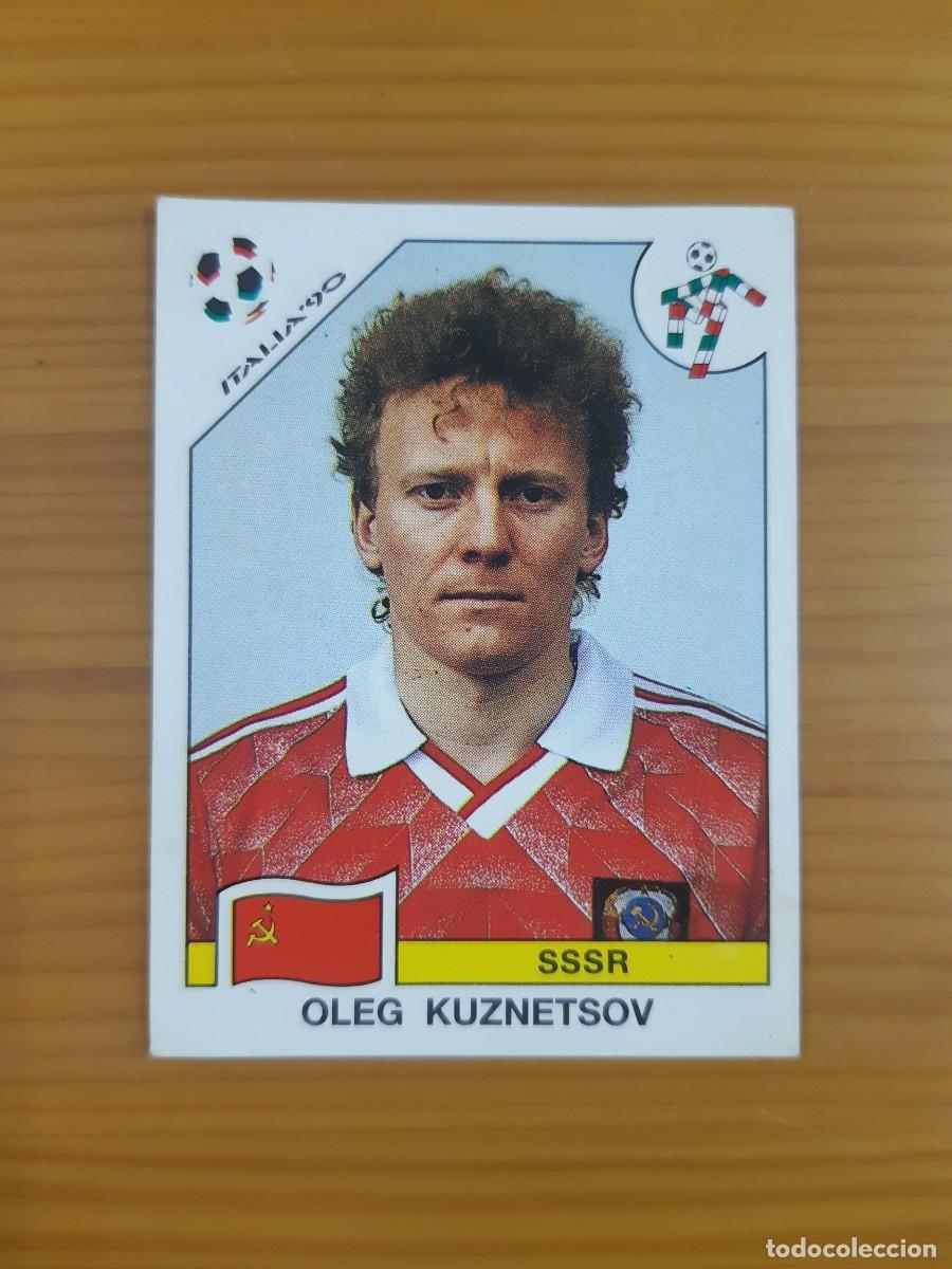 Cromos de f&uacute;tbol: N&deg;140 Oleg Kuznetsov (URSS) Mundial Italia 90 PANINI 1990. Nunca pegado, sin pegar