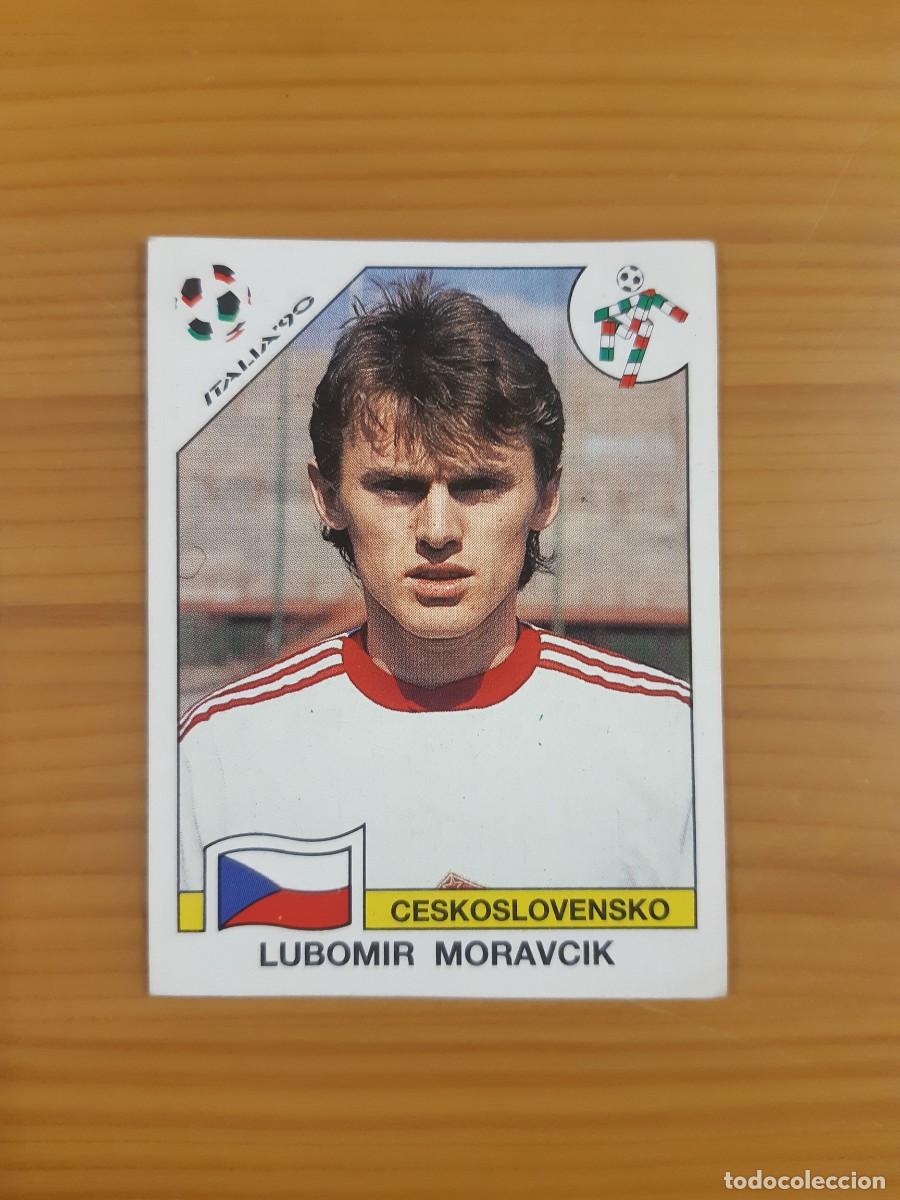 Cromos de f&uacute;tbol: N&deg;89 Lubomir Moravcik (Checoslovaquia) Mundial Italia 90 PANINI 1990. Nunca pegado, sin pegar