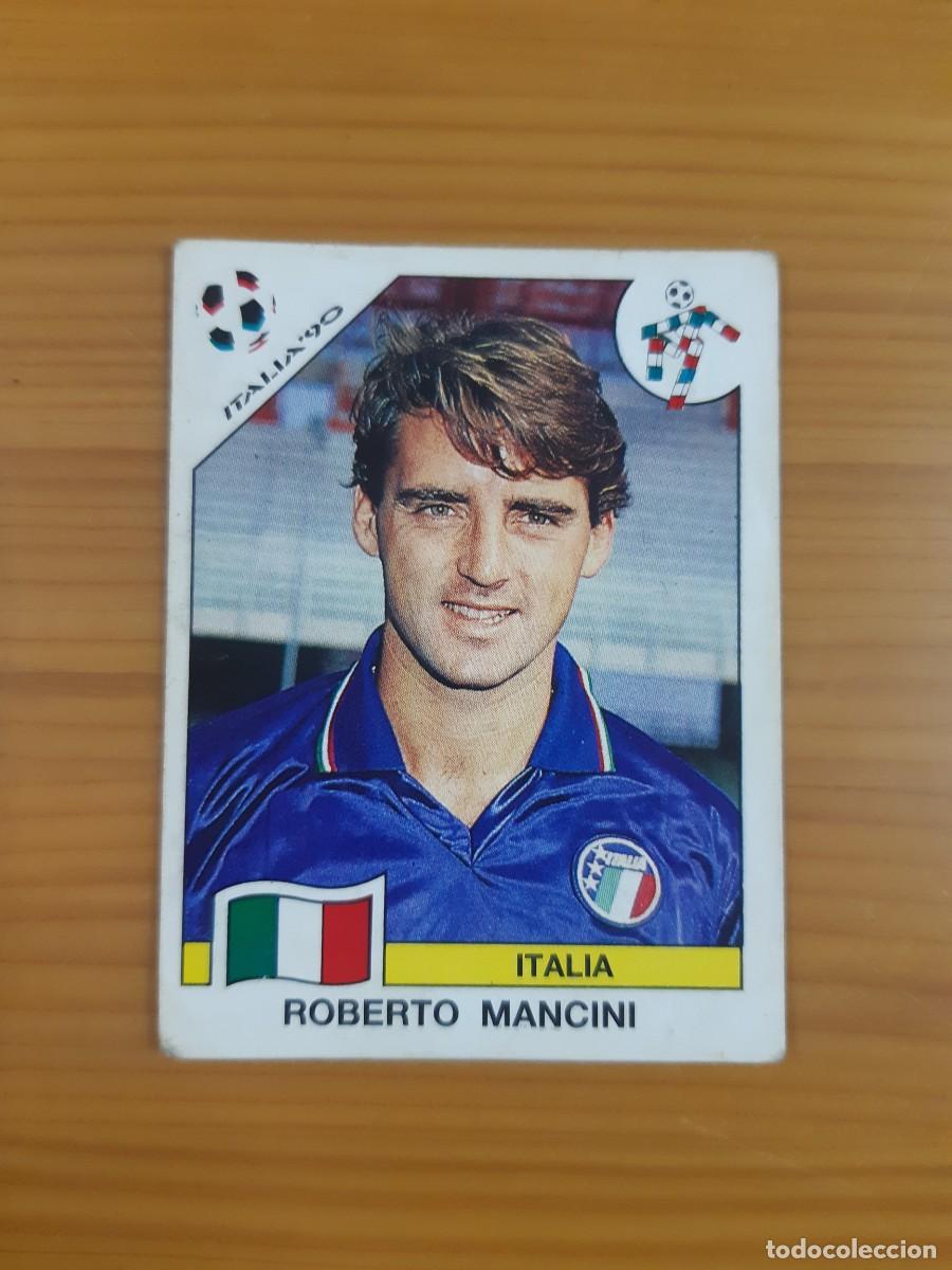 Cromos de f&uacute;tbol: N&deg;56 Roberto Mancini (Italia) Mundial Italia 90 PANINI 1990. Nunca pegado, sin pegar