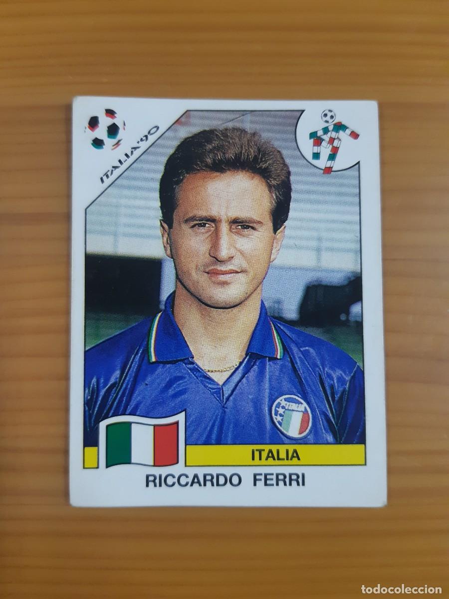 Cromos de Futebol: N&deg;44 Riccardo Ferri (Italia) Mundial Italia 90 PANINI 1990. Nunca pegado, sin pegar