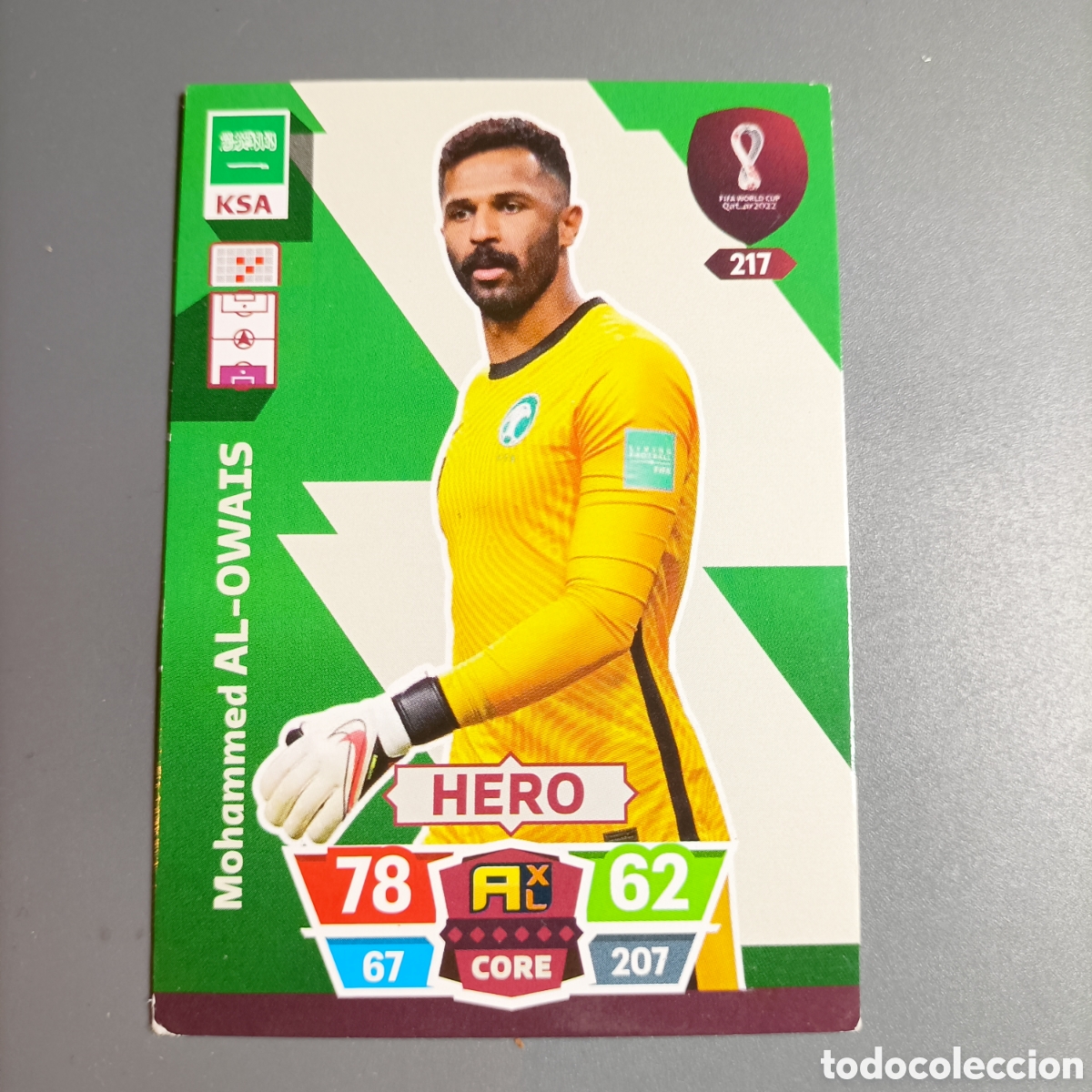 Cromos de f&uacute;tbol: ADRENALYN. FIFA WORLD CUP QATAR 2022. (KSA) №217 AL-OWAIS