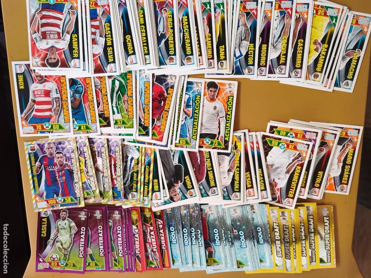Cromos de f&uacute;tbol: adrenalyn 2016 17, contiene 156 cromos