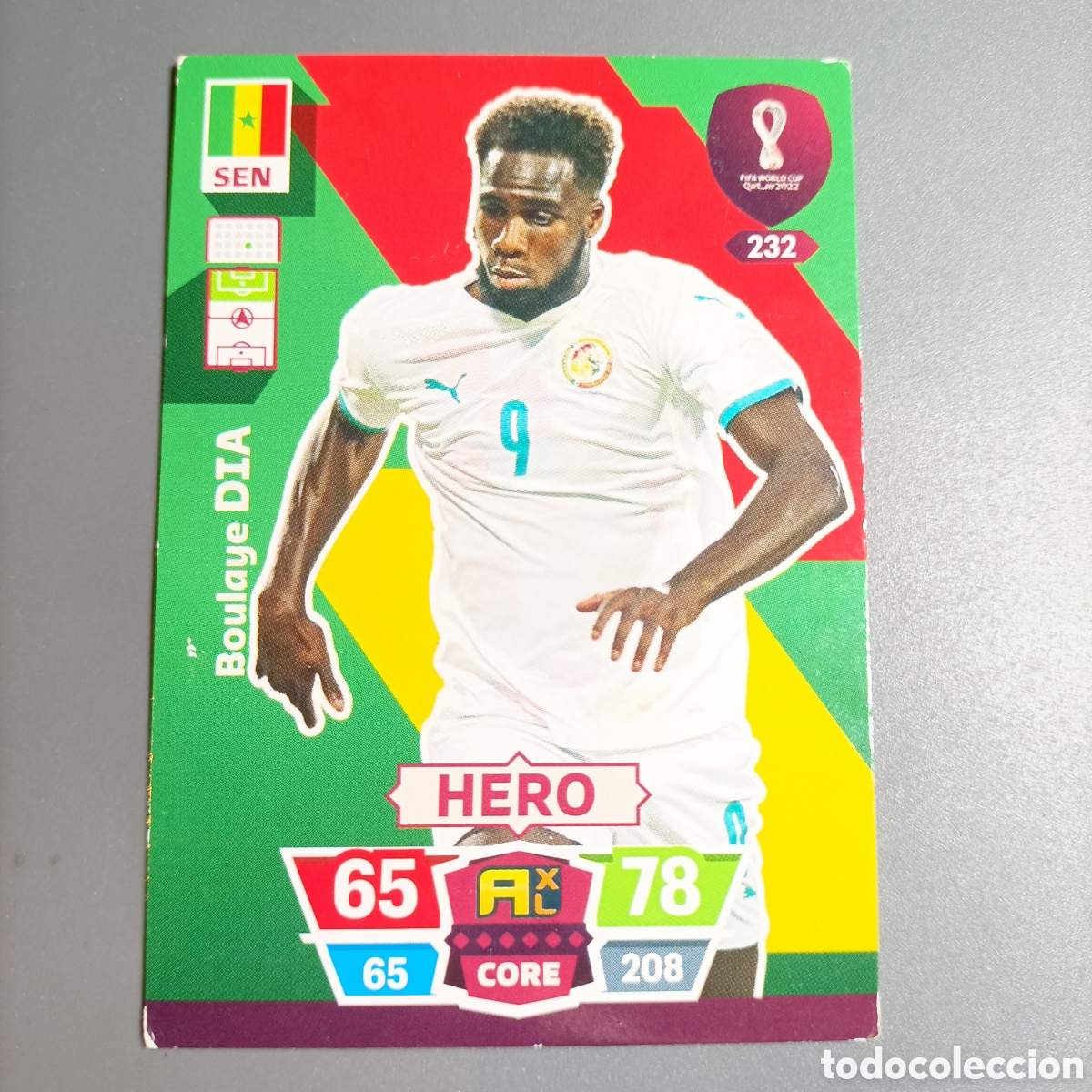 Cromos de f&uacute;tbol: ADRENALYN. FIFA WORLD CUP QATAR 2022. (SEN) №232 BOULAYE DIA