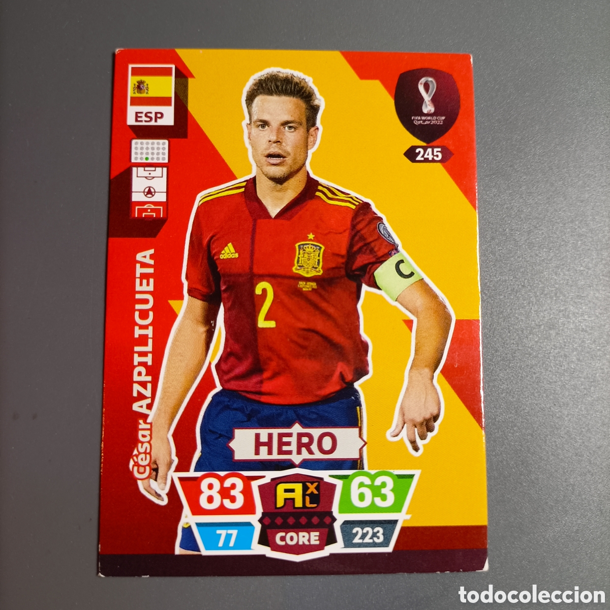 Cromos de f&uacute;tbol: ADRENALYN. FIFA WORLD CUP QATAR 2022. (ESP) №245 AZPILICUETA