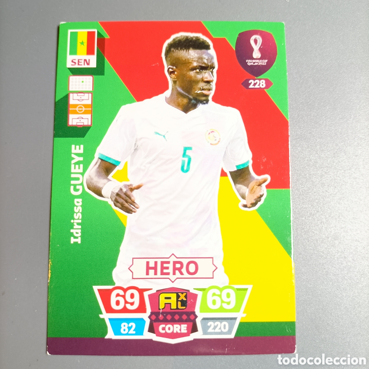 Cromos de f&uacute;tbol: ADRENALYN. FIFA WORLD CUP QATAR 2022. (SEN) №228 GUEYE