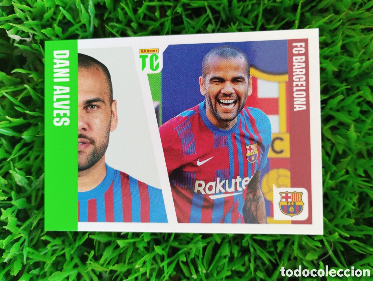 Cromos de f&uacute;tbol: Dani Alves Barcelona Top Class 2022 Stickers # 146 NUNCA PEGADO