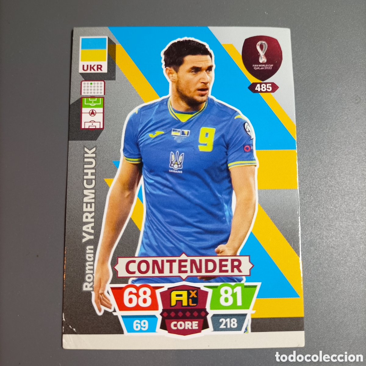 Cromos de f&uacute;tbol: ADRENALYN. FIFA WORLD CUP QATAR 2022. (UKR) №485 YAREMCHUK