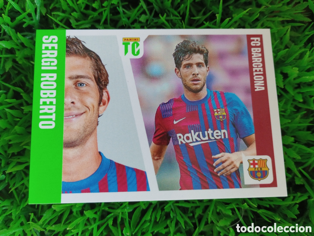 Cromos de f&uacute;tbol: Sergi Roberto Barcelona Top Class 2022 Stickers # 155 NUNCA PEGADO