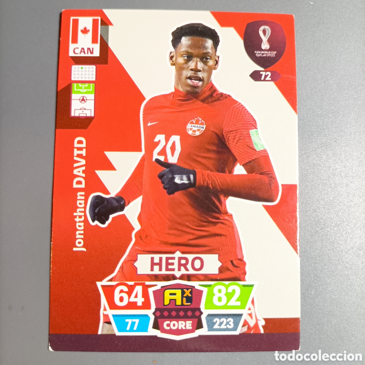 Cromos de f&uacute;tbol: ADRENALYN. FIFA WORLD CUP QATAR 2022. (CAN) №72 DAVID