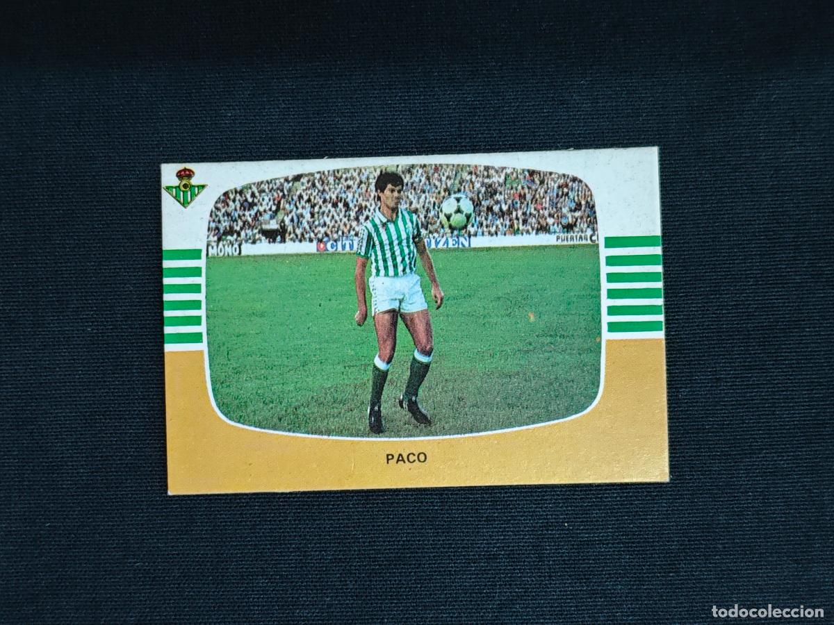 Cromos de Futebol: CROMO DE FUTBOL - PACO - REAL BETIS - LIGA 84 85 - 1984 1985 - CROMOS CANO SIN PEGAR