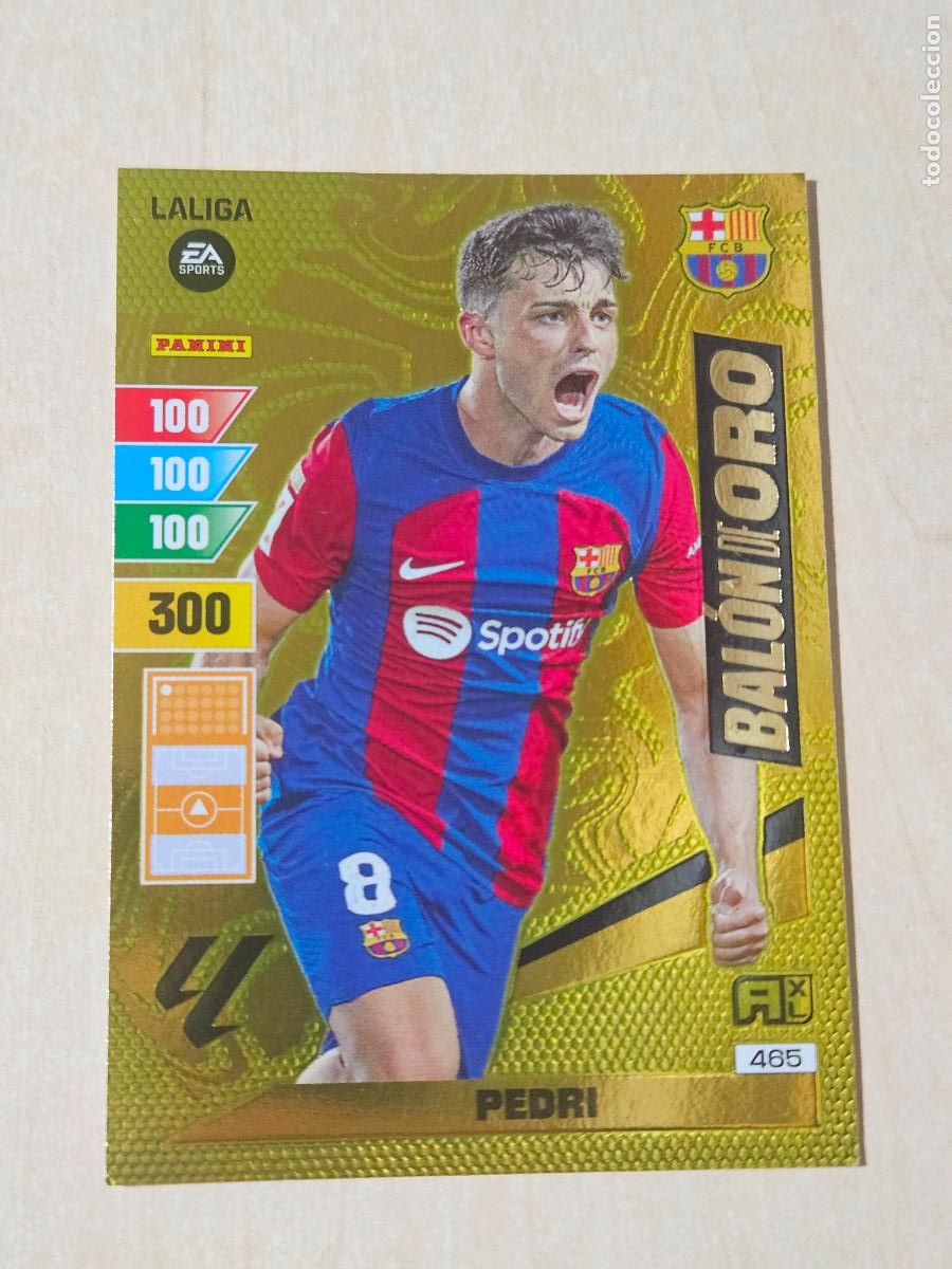 Cromos de f&uacute;tbol: FICHA N&ordm; 465 PEDRI - ADRENALYN 23 24 - PANINI 2023 - 24 - CROMO - BALON DE ORO